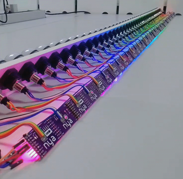 Mit den LED-Leuchten verbundene Leiterplatten