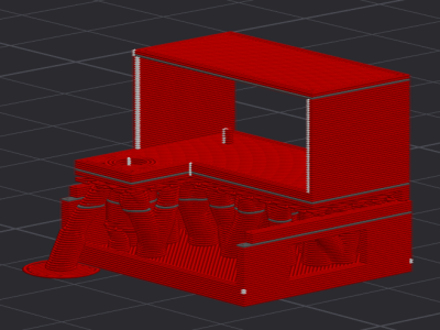 Geslicetes 3D-Modell Geslicetes 3D-Modell